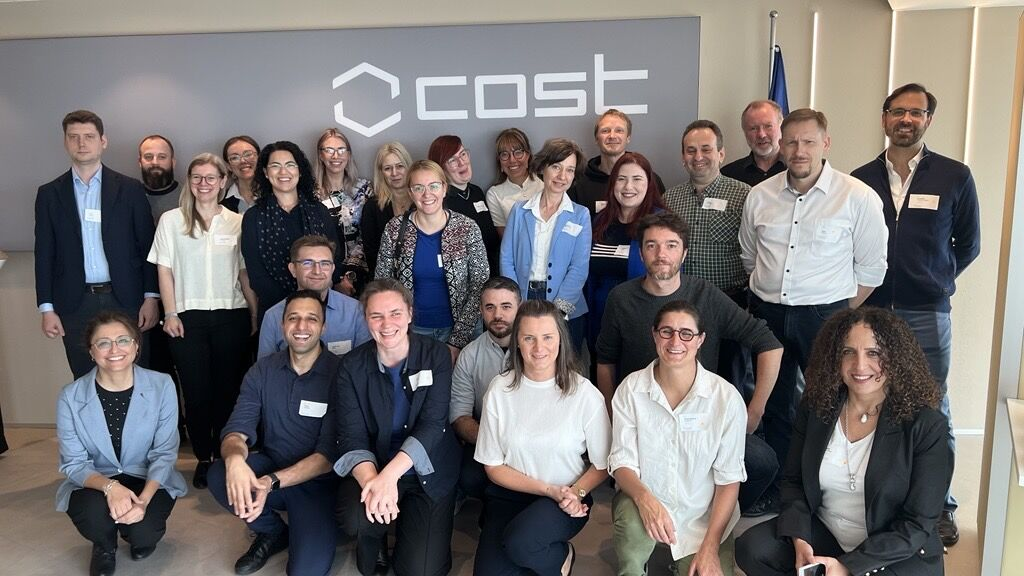 Group photo from EEG101 Management Committee meeting in Brussels